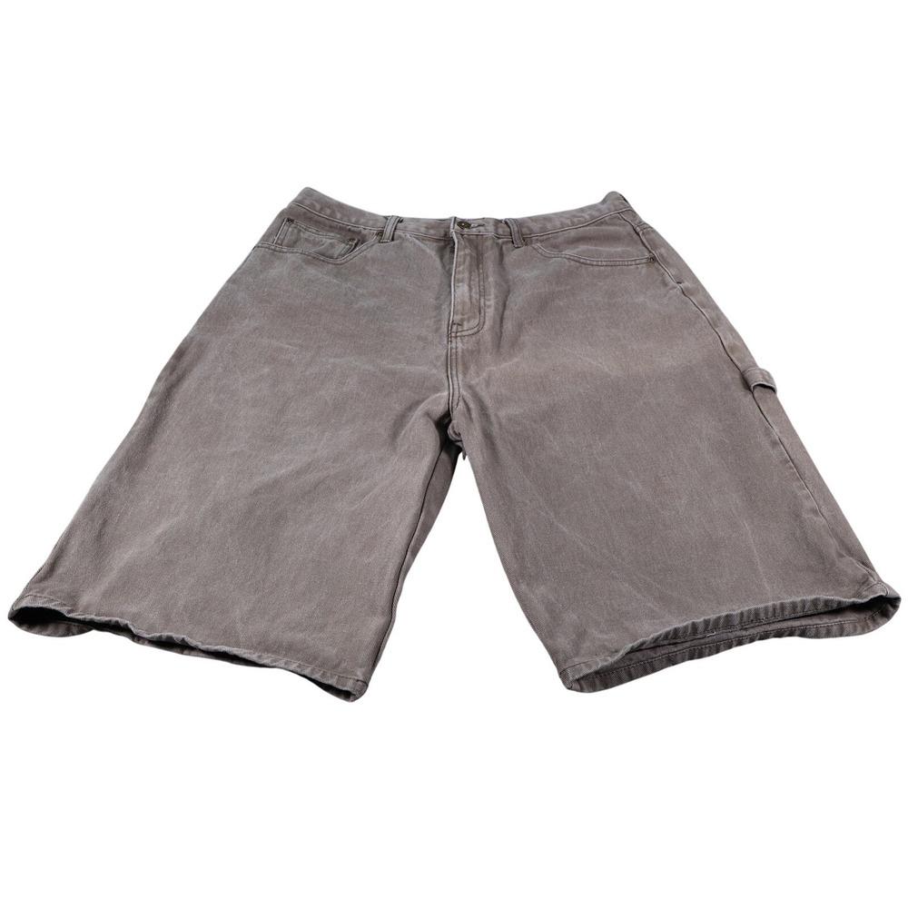 Oscar Jeans Shorts Mens‎ 38 Gray Denim Carpenter Cargo Relaxed Fit Workwear